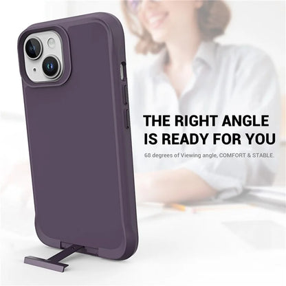 Taurustar Series Kickstand Cover for iPhone 15 Case PC+TPU Phone Shell
