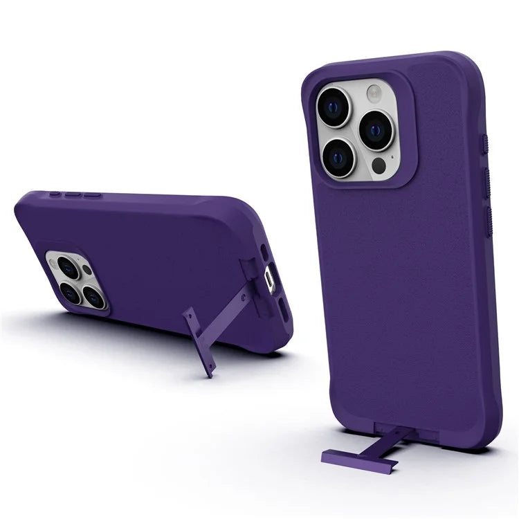 Taurustar Series Kickstand Cover for iPhone 14 Pro Max Case Microfiber Lining PC+TPU Back Shell