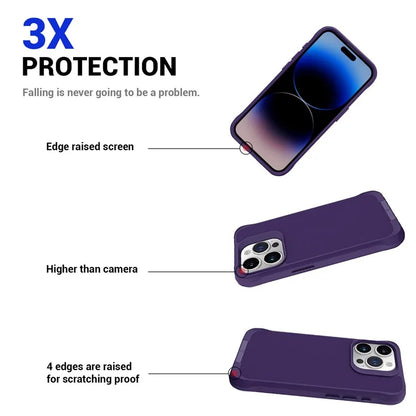 Taurustar Series Kickstand Cover for iPhone 14 Pro Max Case Microfiber Lining PC+TPU Back Shell