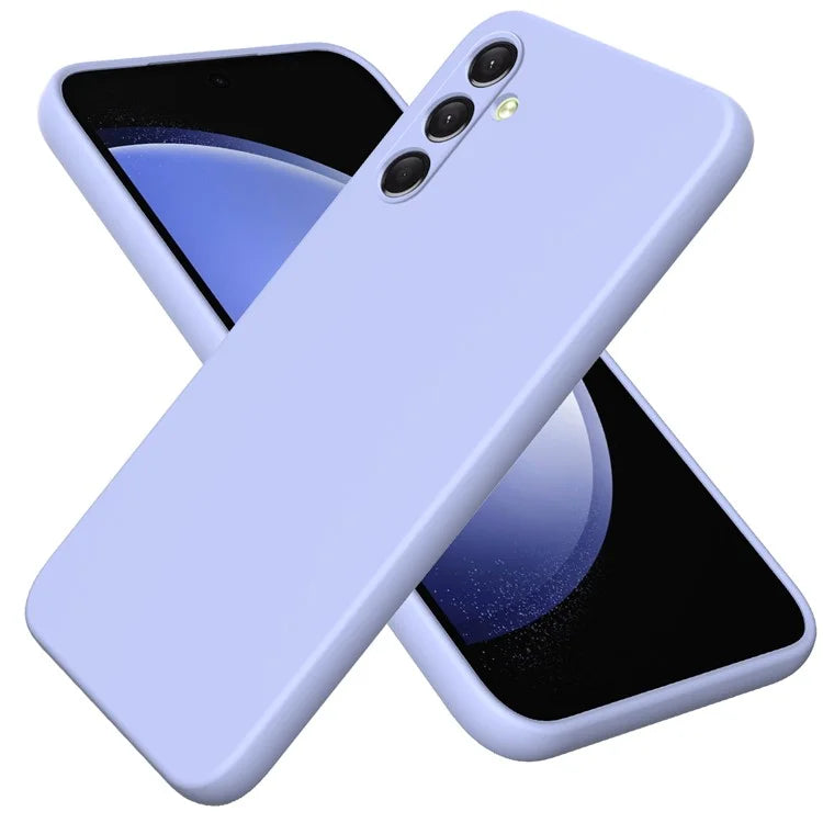 For Samsung Galaxy A25 5G (Global) (161.0 x 76.5 x 8.3mm) Case Liquid Silicone Shockproof Cover with Strap