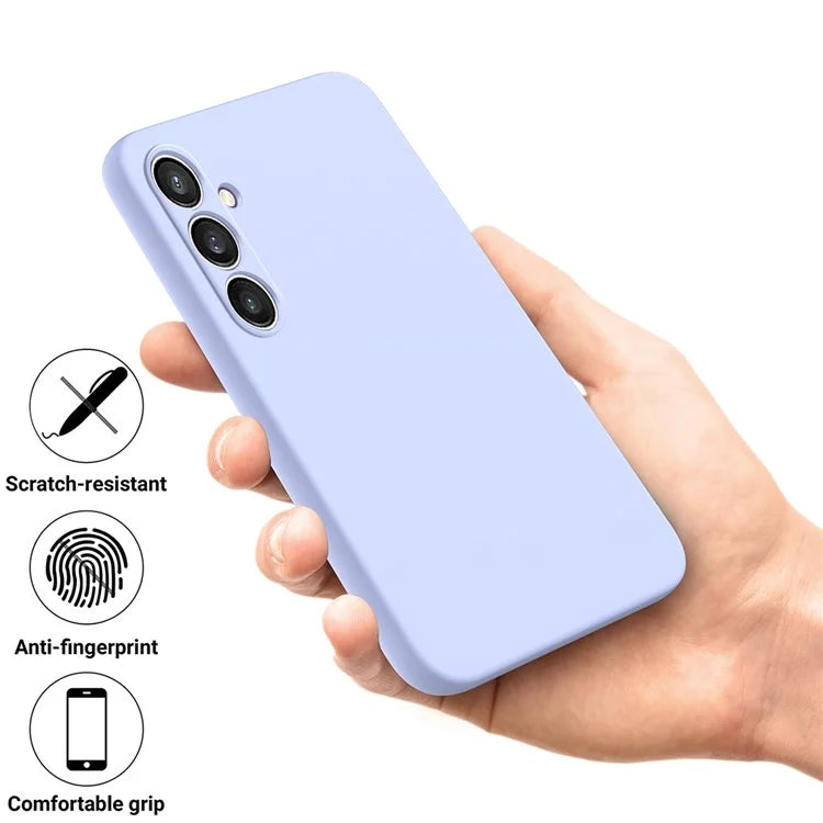 Shockproof Cover for Samsung Galaxy S23 FE Case Soft Lining Liquid Silicone Shell with Strap