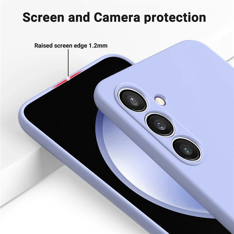 Shockproof Cover for Samsung Galaxy S23 FE Case Soft Lining Liquid Silicone Shell with Strap