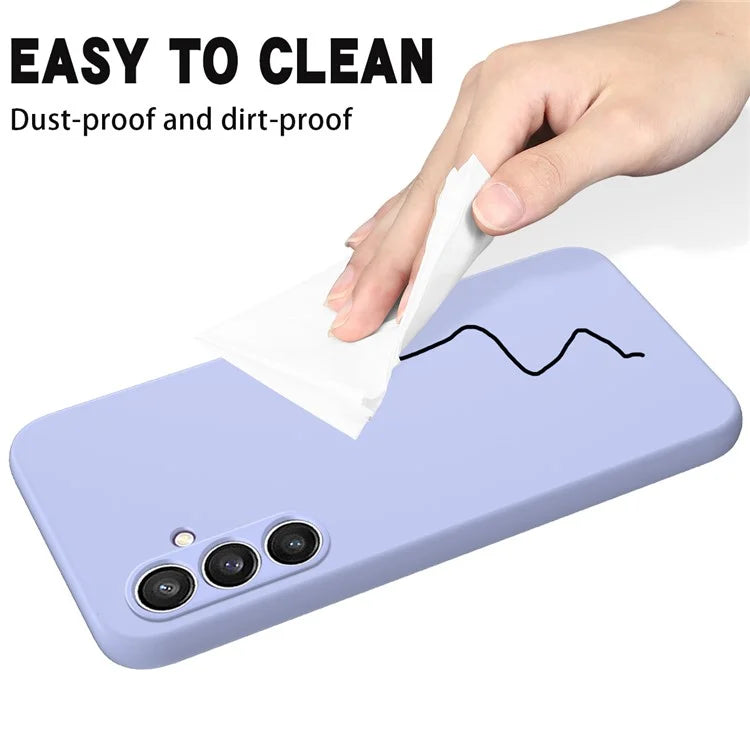 Shockproof Cover for Samsung Galaxy S23 FE Case Soft Lining Liquid Silicone Shell with Strap