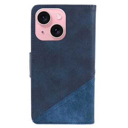 For iPhone 15 Case Anti-Drop PU Leather Flip Cover Wallet Phone Case with Stand