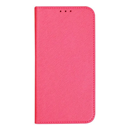 For iPhone 15 Pro Max PU Leather Magnetic Closure Phone Case Cross Texture Stand Wallet Cover