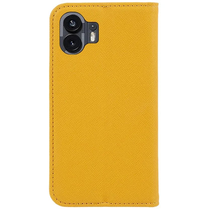 For Nothing Phone (2) PU Leather Cross Texture Case Stand Wallet Protective Phone Cover