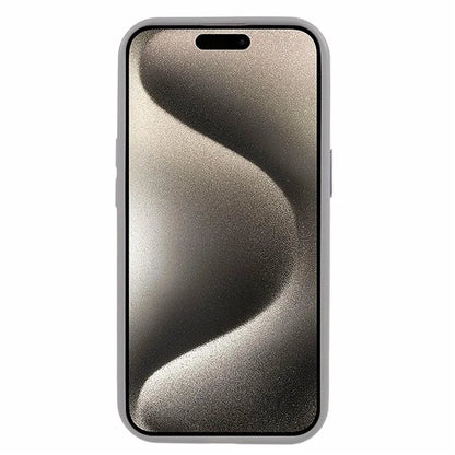 For iPhone 15 Case TPU+PC Clear Drop-proof Phone Cover with Metal Button