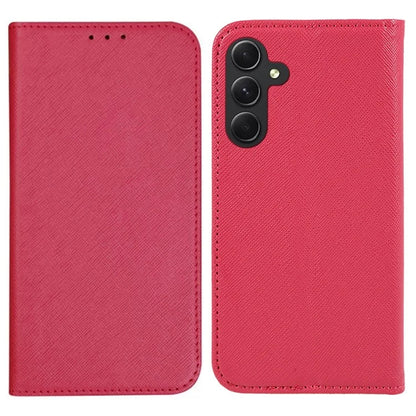 For Samsung Galaxy F34 5G / M34 5G PU Leather Wallet Case Cross Texture Magnetic Stand Phone Cover