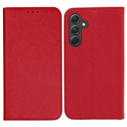 For Samsung Galaxy F34 5G / M34 5G PU Leather Wallet Case Cross Texture Magnetic Stand Phone Cover