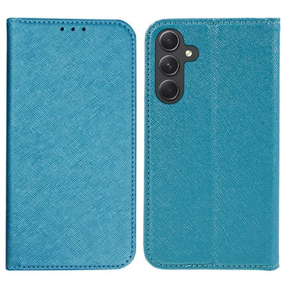 For Samsung Galaxy F34 5G / M34 5G PU Leather Wallet Case Cross Texture Magnetic Stand Phone Cover