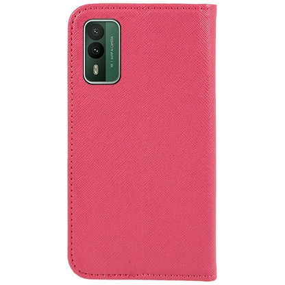 For Nokia XR21 Cross Texture Wallet Phone Shell Magnetic Closing PU Leather Stand Cover