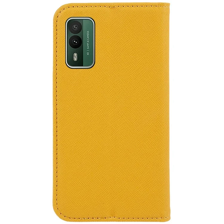 For Nokia XR21 Cross Texture Wallet Phone Shell Magnetic Closing PU Leather Stand Cover