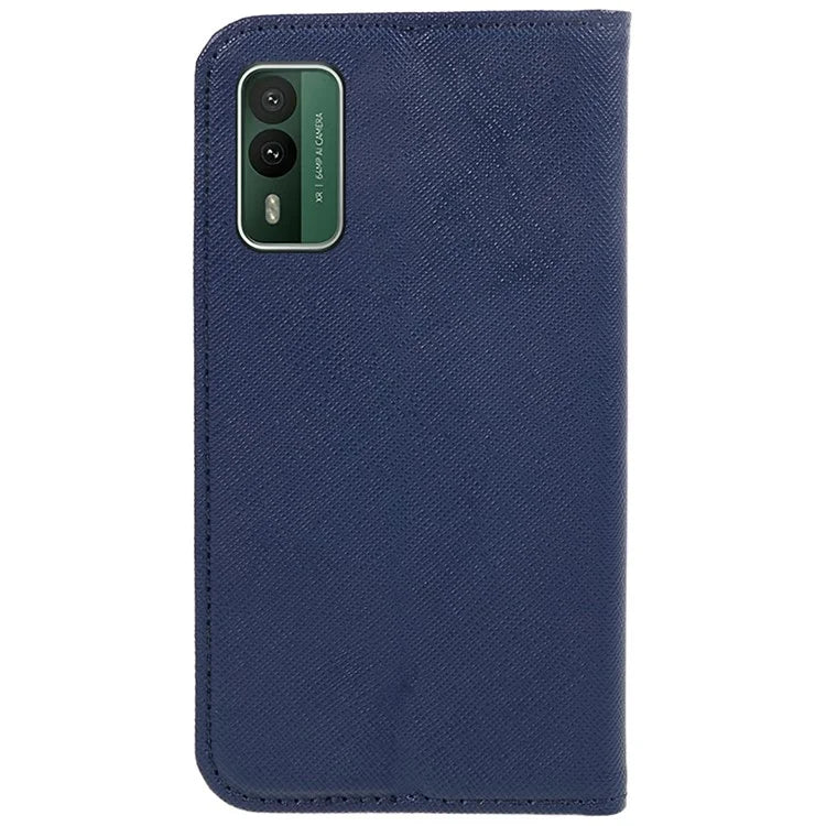 For Nokia XR21 Cross Texture Wallet Phone Shell Magnetic Closing PU Leather Stand Cover