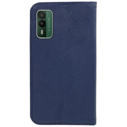 For Nokia XR21 Cross Texture Wallet Phone Shell Magnetic Closing PU Leather Stand Cover