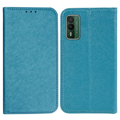 For Nokia XR21 Cross Texture Wallet Phone Shell Magnetic Closing PU Leather Stand Cover