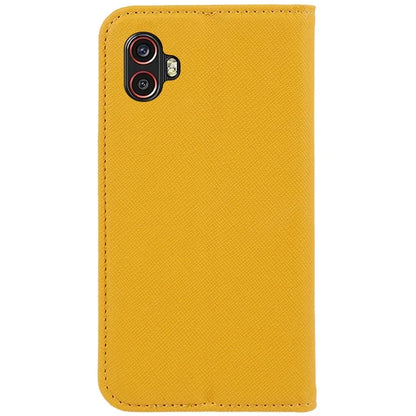 For Samsung Galaxy Xcover6 Pro 5G PU Leather Wallet Stand Case Cross Texture Magnetic Phone Cover
