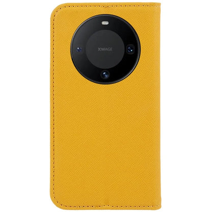 For Huawei Mate 60 PU Leather Wallet Stand Case Shockproof Cross Texture Phone Cover
