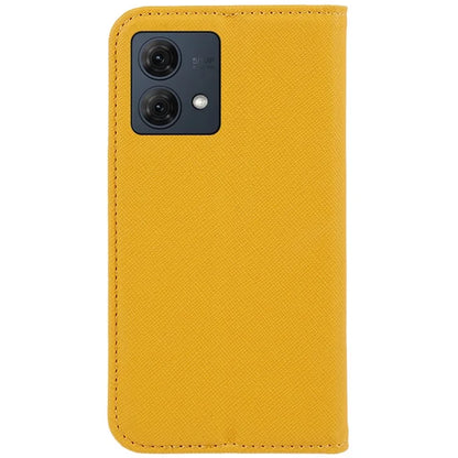 For Motorola Moto G84 5G Cross Texture Phone Cover Shockproof Leather Wallet Stand Case