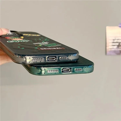 For iPhone 15 Pro Max Phone Cover PC+TPU Colorful Pattern Printing Art Case