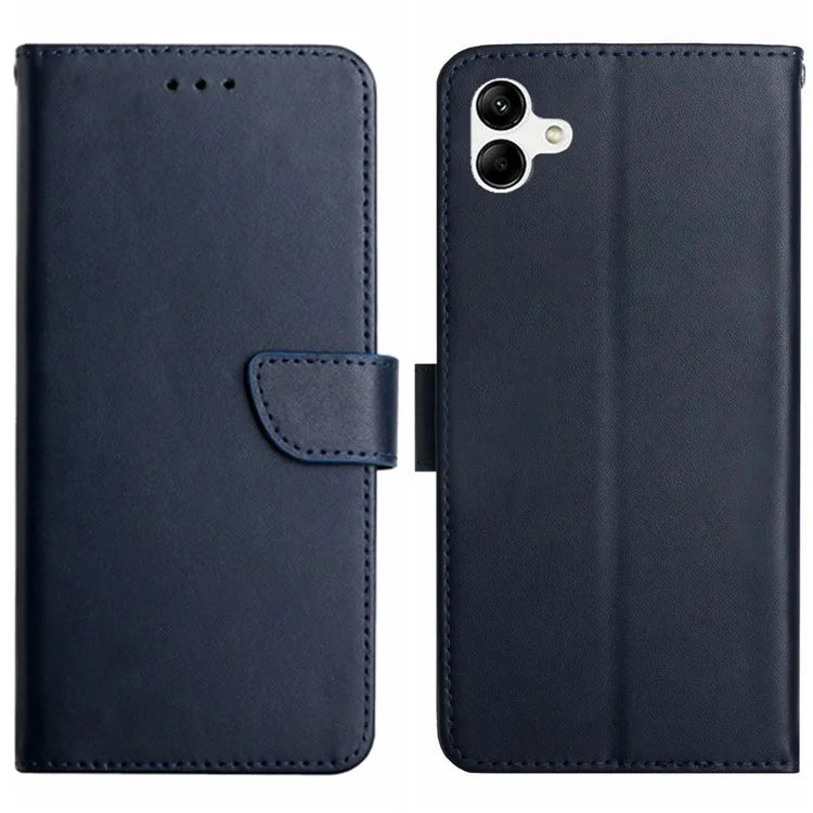 HT02 For Samsung Galaxy A05 4G Case Slim-Fit TPU + Genuine Cow Leather Cell Phone Cover