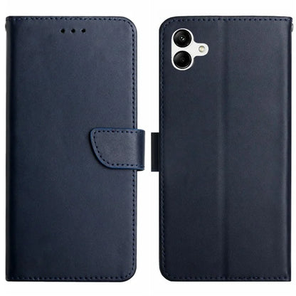 HT02 For Samsung Galaxy A05 4G Case Slim-Fit TPU + Genuine Cow Leather Cell Phone Cover