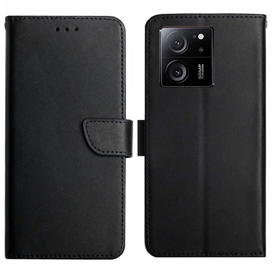 HT02 For Xiaomi 13T Pro / 13T Case Wallet Genuine Cow Leather Phone Cover Shell