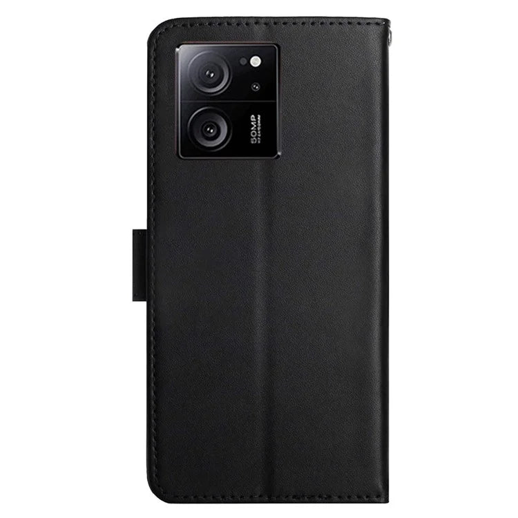 HT02 For Xiaomi 13T Pro / 13T Case Wallet Genuine Cow Leather Phone Cover Shell