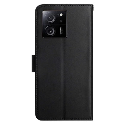 HT02 For Xiaomi 13T Pro / 13T Case Wallet Genuine Cow Leather Phone Cover Shell