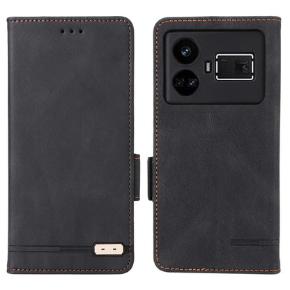 For Realme GT5 5G Case Shockproof PU Leather Wallet Stand Mobile Phone Cover