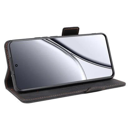 For Realme GT5 5G Case Shockproof PU Leather Wallet Stand Mobile Phone Cover