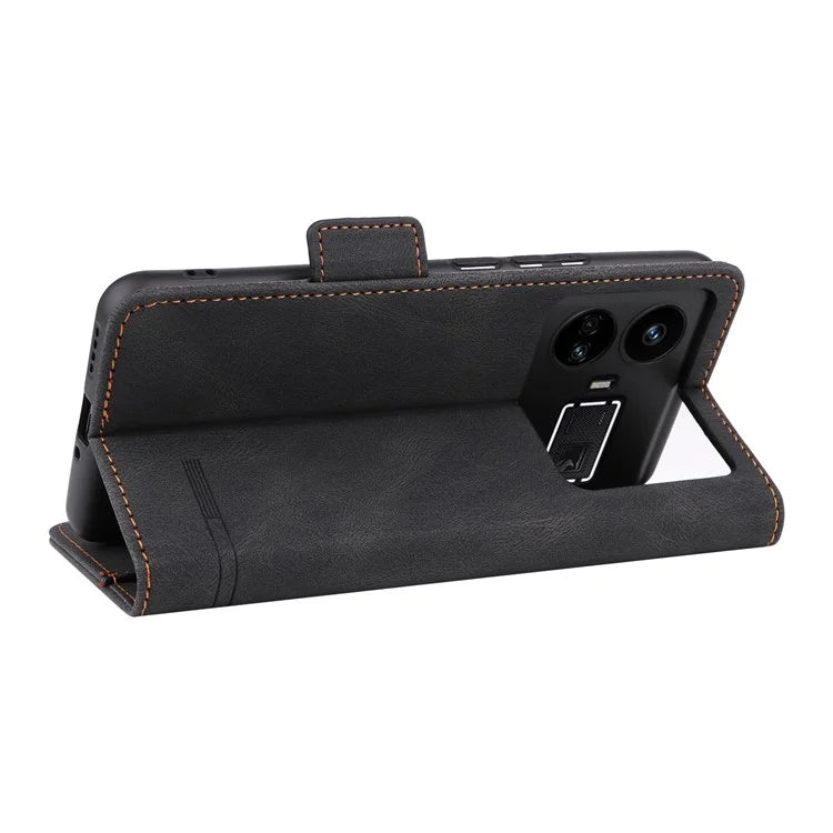 For Realme GT5 5G Case Shockproof PU Leather Wallet Stand Mobile Phone Cover
