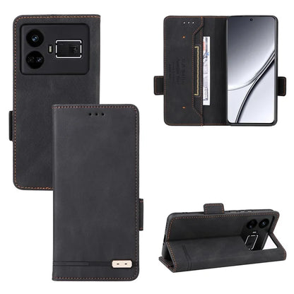 For Realme GT5 5G Case Shockproof PU Leather Wallet Stand Mobile Phone Cover