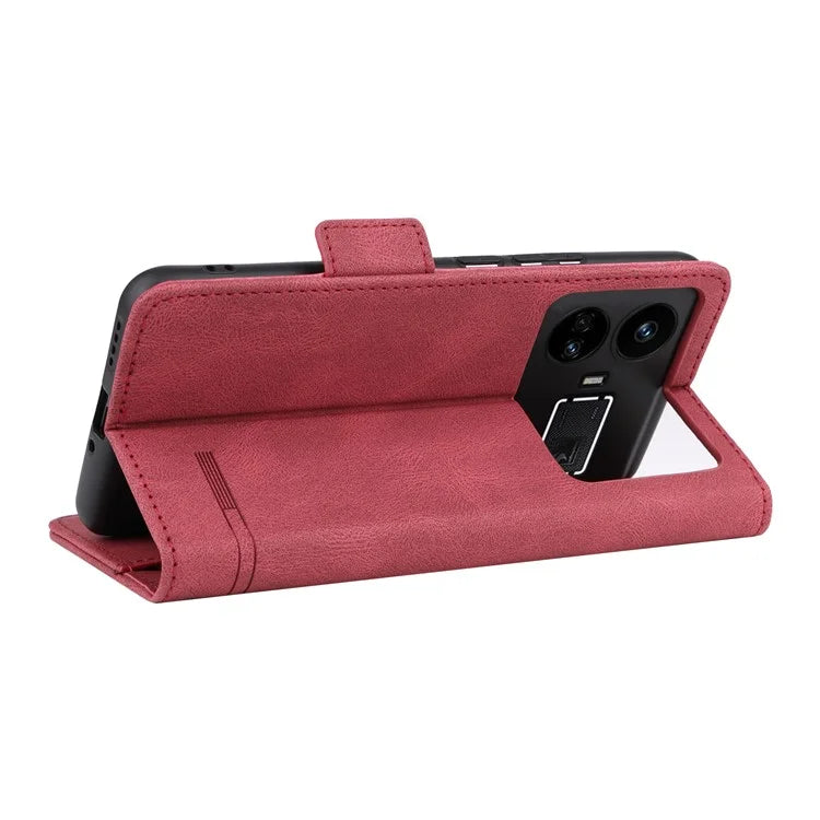 For Realme GT5 5G Case Shockproof PU Leather Wallet Stand Mobile Phone Cover