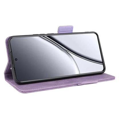 For Realme GT5 5G Case Shockproof PU Leather Wallet Stand Mobile Phone Cover