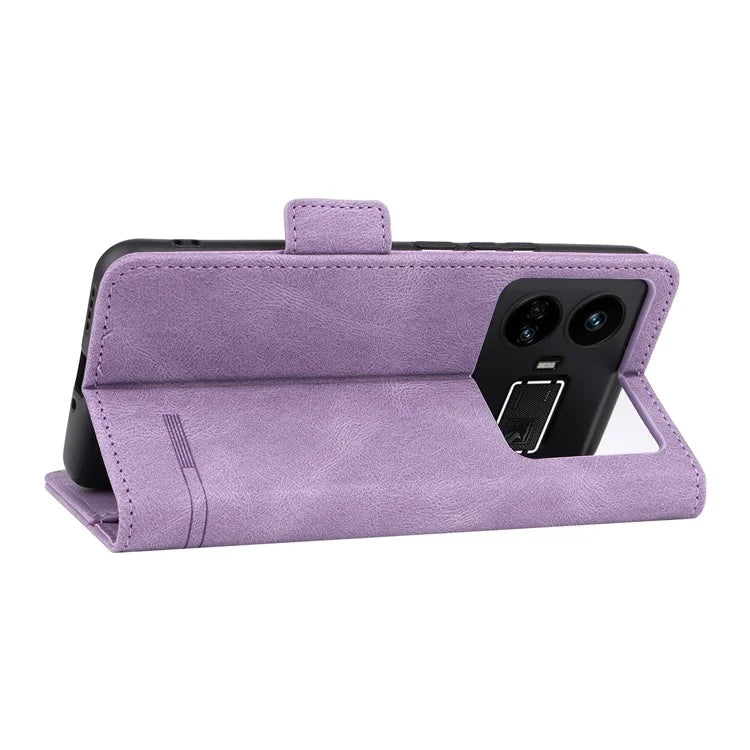 For Realme GT5 5G Case Shockproof PU Leather Wallet Stand Mobile Phone Cover