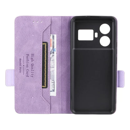For Realme GT5 5G Case Shockproof PU Leather Wallet Stand Mobile Phone Cover