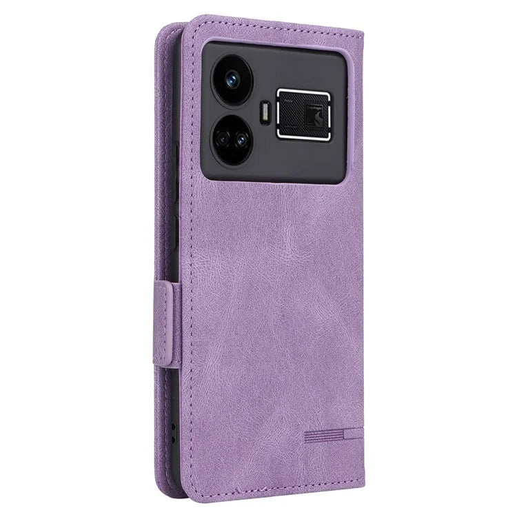 For Realme GT5 5G Case Shockproof PU Leather Wallet Stand Mobile Phone Cover