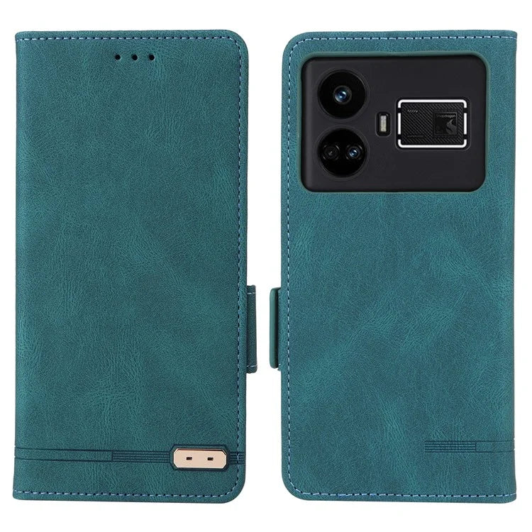 For Realme GT5 5G Case Shockproof PU Leather Wallet Stand Mobile Phone Cover