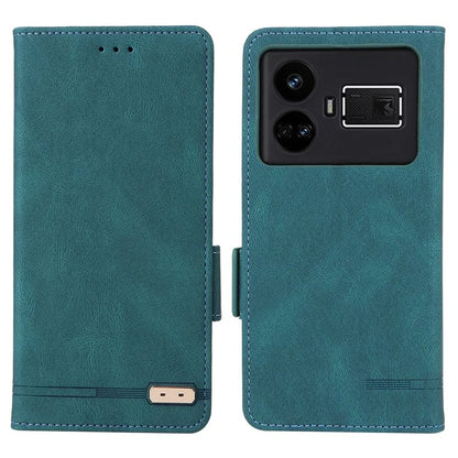 For Realme GT5 5G Case Shockproof PU Leather Wallet Stand Mobile Phone Cover