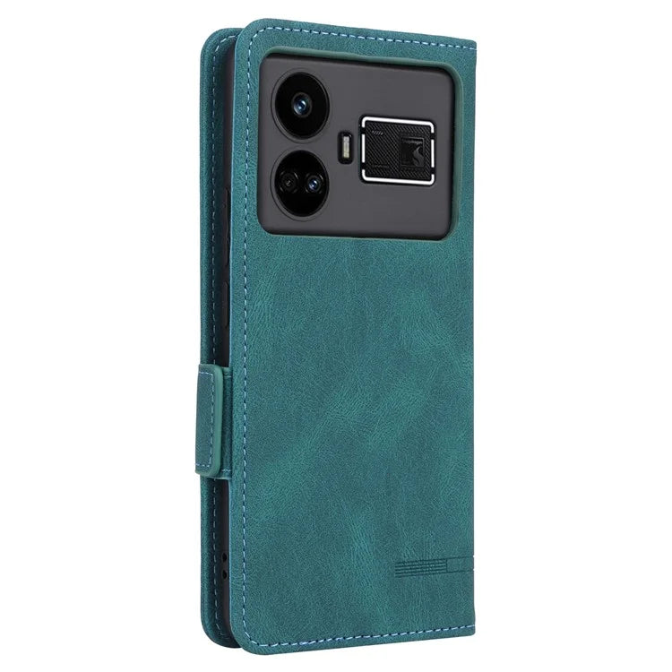 For Realme GT5 5G Case Shockproof PU Leather Wallet Stand Mobile Phone Cover