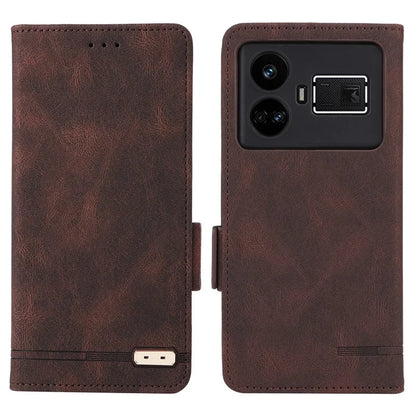 For Realme GT5 5G Case Shockproof PU Leather Wallet Stand Mobile Phone Cover