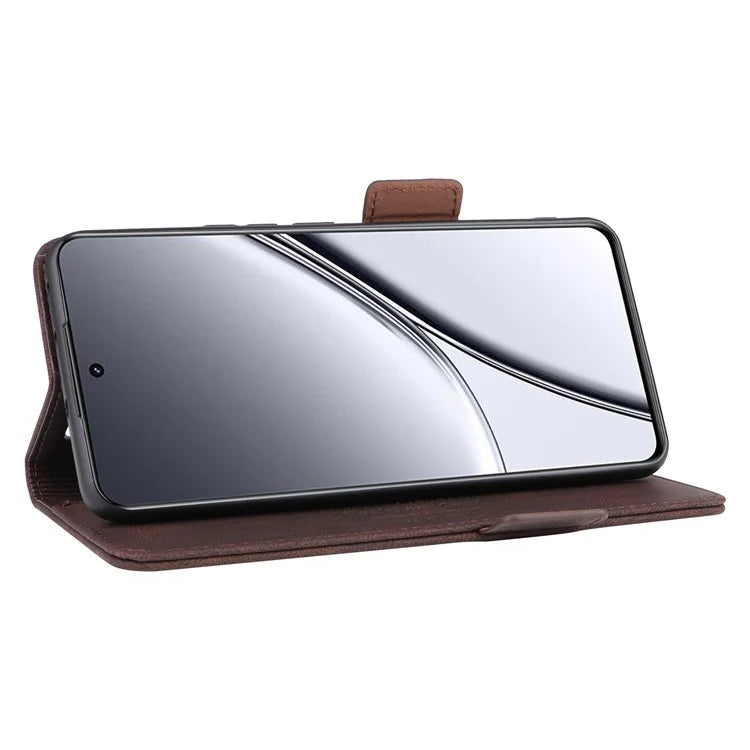 For Realme GT5 5G Case Shockproof PU Leather Wallet Stand Mobile Phone Cover