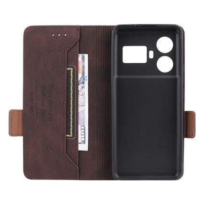For Realme GT5 5G Case Shockproof PU Leather Wallet Stand Mobile Phone Cover