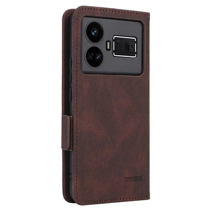 For Realme GT5 5G Case Shockproof PU Leather Wallet Stand Mobile Phone Cover