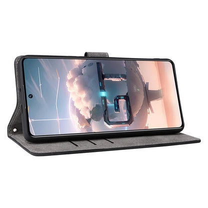 For Transsion Infinix GT 10 Pro 5G / X6739 Case RFID Blocking Leather Stand Phone Cover with Strap