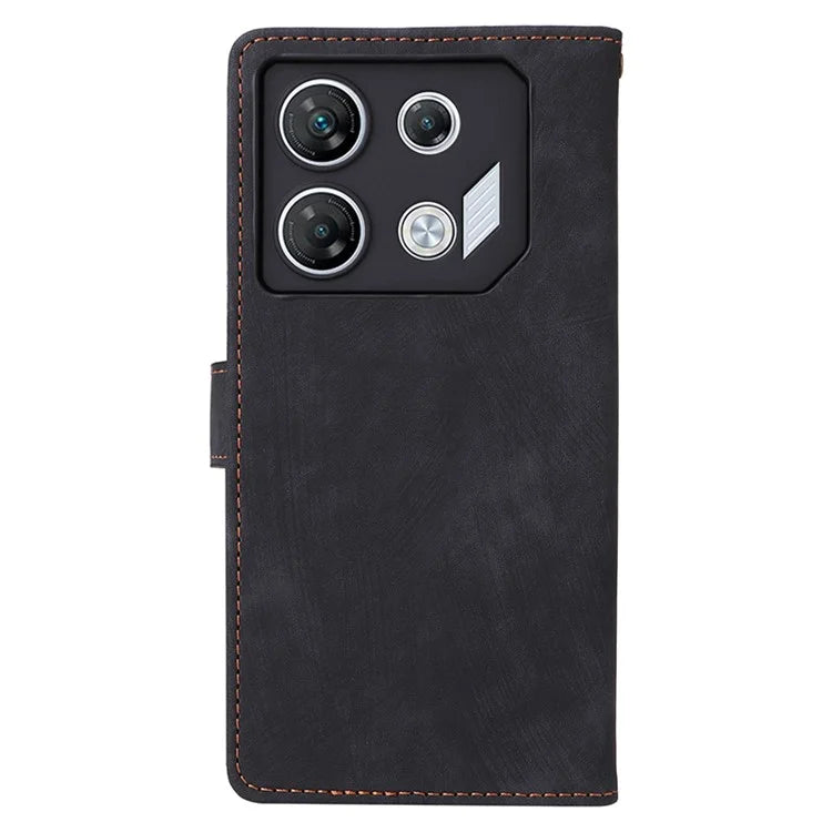 For Transsion Infinix GT 10 Pro 5G / X6739 Case RFID Blocking Leather Stand Phone Cover with Strap