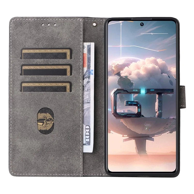 For Transsion Infinix GT 10 Pro 5G / X6739 Case RFID Blocking Leather Stand Phone Cover with Strap