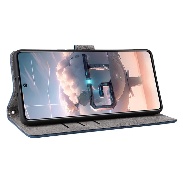 For Transsion Infinix GT 10 Pro 5G / X6739 Case RFID Blocking Leather Stand Phone Cover with Strap