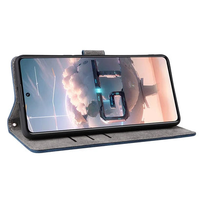 For Transsion Infinix GT 10 Pro 5G / X6739 Case RFID Blocking Leather Stand Phone Cover with Strap