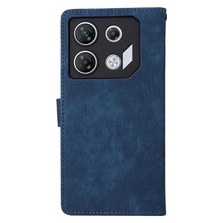 For Transsion Infinix GT 10 Pro 5G / X6739 Case RFID Blocking Leather Stand Phone Cover with Strap